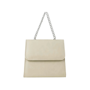 Divine's Chain Flap Shoulder Bag (Soft Cream)